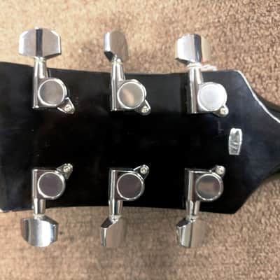 Epoch Baldwin LP Electric Guitar, Black, Chrome, Budget Starter, Thin Body image 8