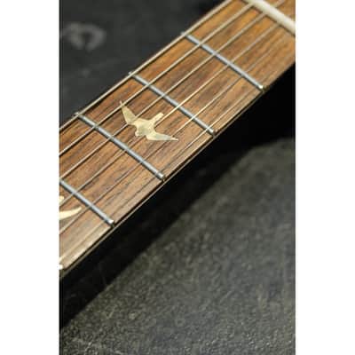 2001 PRS Private Stock Hollow Body II TI reverse LH lefthanded yellow tiger image 9