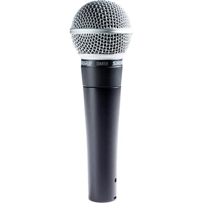 Shure SM58 Cardioid Dynamic Vocal Microphone - Black/Silver image 2