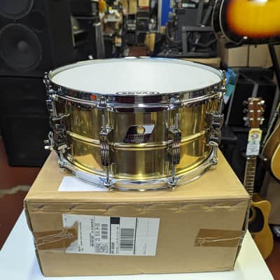 Last One! Brand New Ludwig Made In Taiwan Brass Shell 10 Lug 6 1/2 x 14" Snare Drum - Awesome Ludwig  Sound! image 1