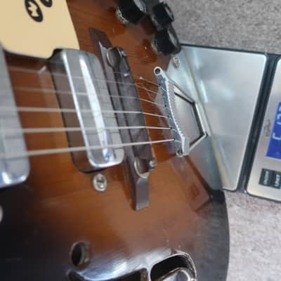 Vintage 1960s Kay Speed Demon 3 PU Sunburst Guitar Very Clean Rare Kluson Tuners Silvertone Harmony image 15