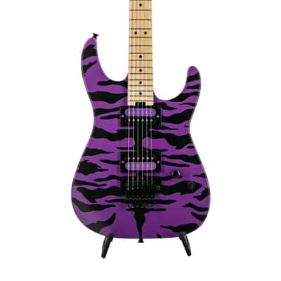 Charvel Satchel Signature Pro-Mod DK Electric Guitar, Maple Fretboard, Satin Purple Bengal, MC20XXXX image 4