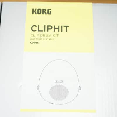 Korg CH01 CLIPHIT 3pc Clip Trigger Drum Kit - White image 2