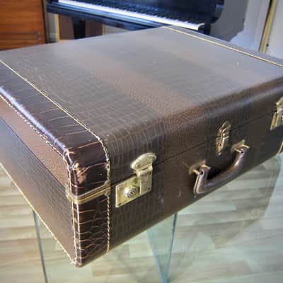 Vintage 1960s Silvio Soprani Accordion Model 8643 Full Size Red Mother Of Pearl with Original HSC image 24