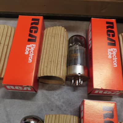 RCA 6550 POWER TUBES 1987 SET of 6 NOS in BOX SVT FENDER 400-PS AMPLIFIER FREE USA SHIPPING! image 4