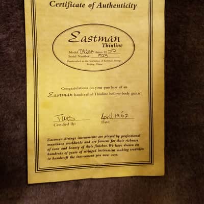 Eastman T146SM w/Charlie Christian PU Upgrade image 15