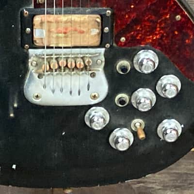 Mosrite Brass Rail The New 1976 Model Bicentennial Deluxe Black #17 Crazy Rare - Project Guitar image 14