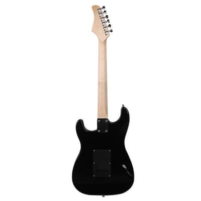 Glarry GST Stylish Electric Guitar Kit with Black Pickguard Sunset Color-as picture image 6
