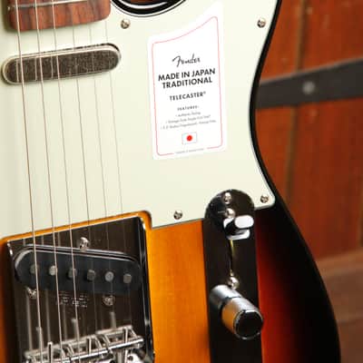 Fender Made in Japan Traditional '60s Telecaster 3-Colour Sunburst Electric Guitar image 5