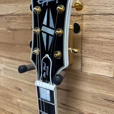 Epiphone Les Paul Custom "Inspired by Gibson Custom" Guitar 2024 - Alpine White 8lbs 5oz w/Hard Case. New! image 11