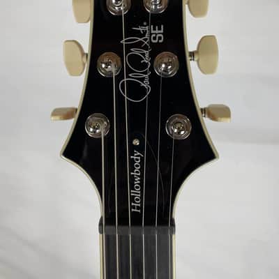 PRS SE Hollowbody II Piezo Electric Guitar, Ebony Fingerboard, Vintage Sunburst image 5