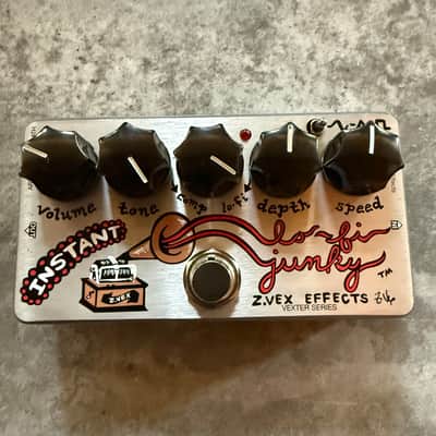Zvex Vexter Series Instant Lo-Fi Junky Chorus/Vibrato 2010s - Silver with Graphic image 1