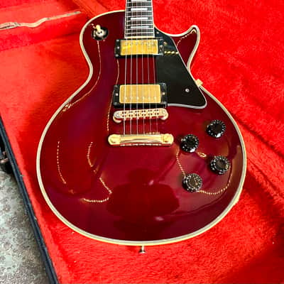 Orville by Gibson Les Paul Custom c 1990’s - Wine red original vintage MIJ Japan OBG image 3