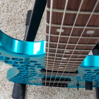 Abel Axe Stratocaster Aluminum CNC Body 1994-1996 - Anodized Blue Aluminum image 4