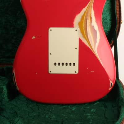 Nash Guitars S-63 Fiesta Red Over Sunburst Lollar Pickups image 2