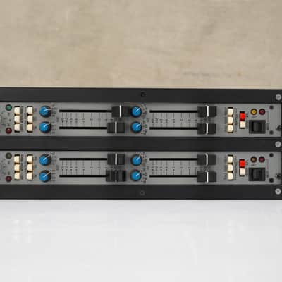 2 Trident A-Range Console Channel Strips In Boutique Audio Powered Rack #55794 image 2