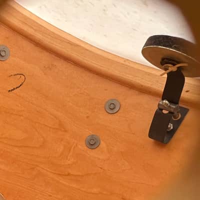 Vintage RARE Ringo 60's Ludwig Classic Maple 14x14" Floor Tom in Black Oyster image 9