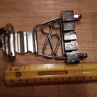 Unknown Bass Guitar Chrome Tailpiece for 4 String 2010s Chrome image 3