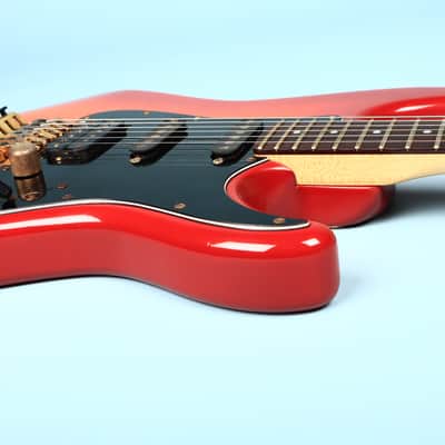 Fender Stratocaster Str-75r Electric Guitar Made in Japan Gold Floyd image 10