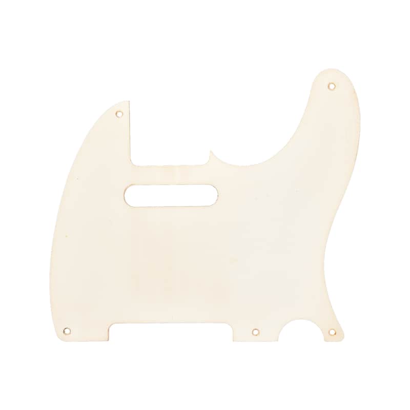 GuitarSlinger 50s Tele Pickguard Parchment 1-Ply image 1