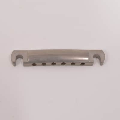 Rare Kluson Aluminum Wraparound Bridge Lightweight Brushed Finish – Late 1990s–Early 2010s Gibson Les Paul Custom Standard Tailpiece Stop Bar image 1