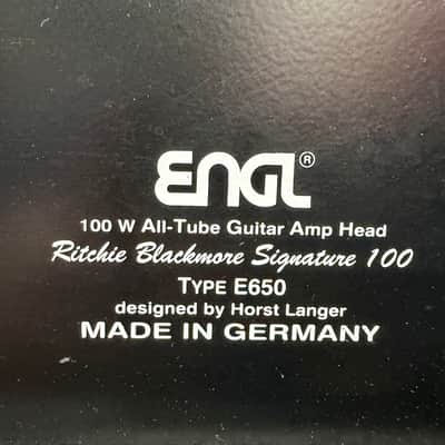 Engl Ritchie Blackmore Signature Type E650 4-Channel 100-Watt Guitar Amp Head 2010s - Black image 5