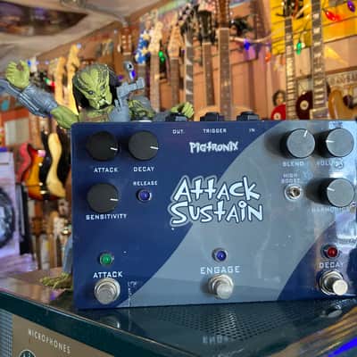 Pigtronix Attack Sustain Compressor (Boss Slow Gear effect too!) 2010s? - Blue image 1