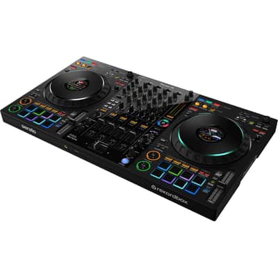 Pioneer DJ DDJ-FLX10 4-Deck DJ Controller with Headliner HL10013 All-Black Rolling Flight Case image 2