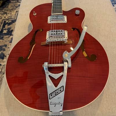 2014 Gretsch G6120SHR Brian Setzer Hot Rod Roman Red MIJ w/OHSC image 2
