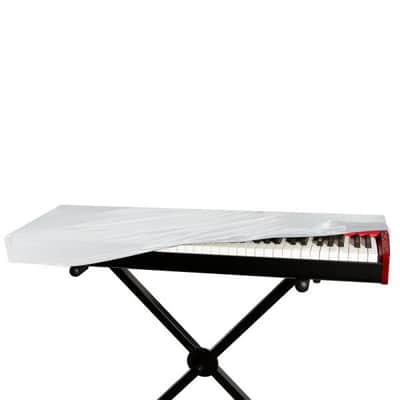 On-Stage KDA7088W 88-Key Keyboard Dust Cover, White image 2