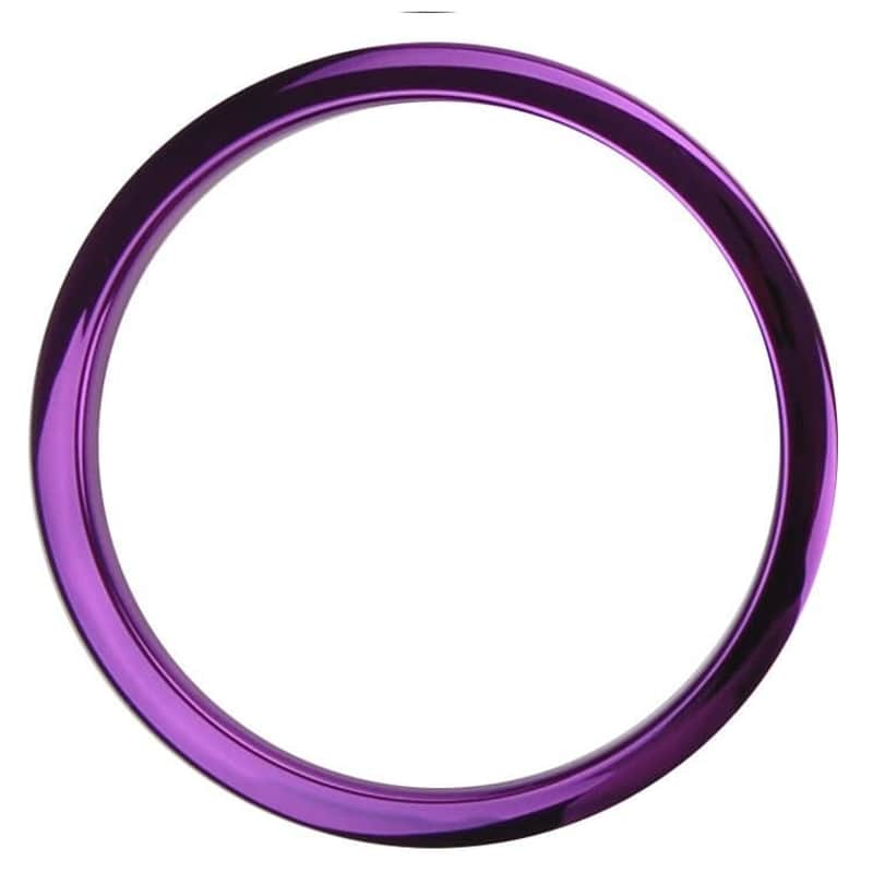 Bass Drum O's Bass Drum Port 6" Purple Chrome image 1