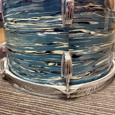Ludwig 12"x8" Tom -  Oyster Blue Wrap (1969) image 2