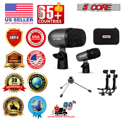 5 Core Conga Mic Snare Tom Microphone Drum Kit Condenser XLR Instrument Mics image 10