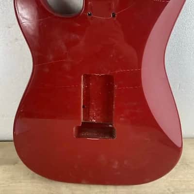 Red HSH Guitar Poplar Wood Strat Style Body image 2
