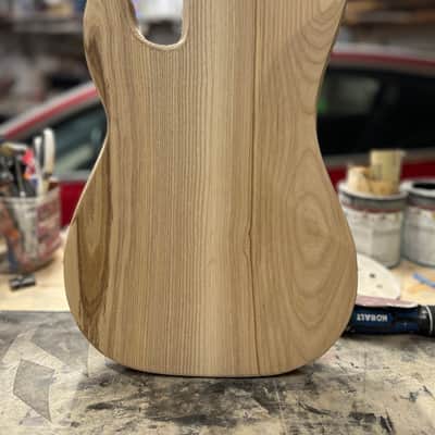 Madlad Instruments Ash "Dirnty Dan" Precision Bass PBass Style Body (custom made with pride in north Texas) - Unfinished image 6