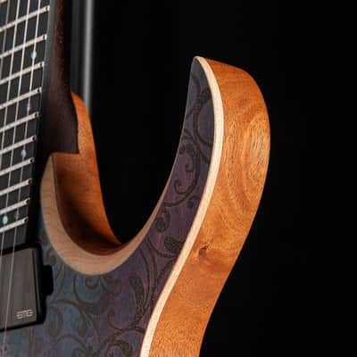 Mayones Duvell Elite VF EMG 6 Transparent Custom Floral image 11