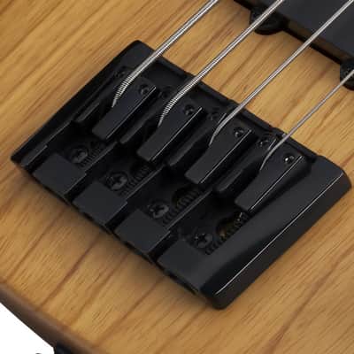 Schecter Model-T Session Left-Handed Electric Bass - Aged Natural Satin (2849) image 3