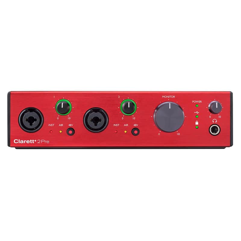 Focusrite Clarett+ 2Pre 10-In / 4-Out USB Audio Recording Interface image 1