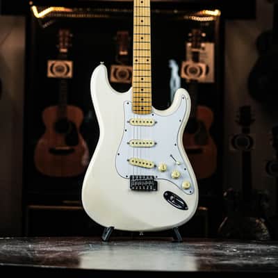 1990s Cort S-style Electric Guitar white / matching headstock image 2