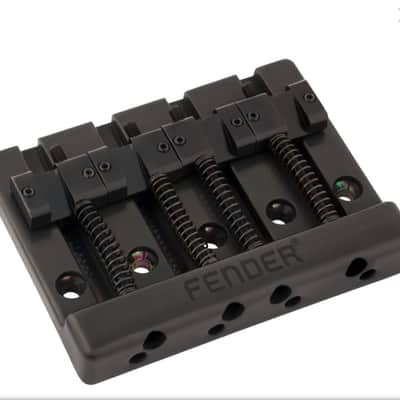 Fender High Mass Bass Bridge IV with Brass Saddles Black 0994408400