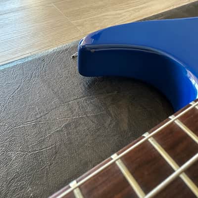 1986 Guild Pilot Bass Guitar SB-604 Blue Active EMGS W/OHSC image 16