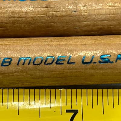 Ludwig Blue Ink 7B Double Butt End Drum Sticks (3296-U-4166) 70's - wood image 3