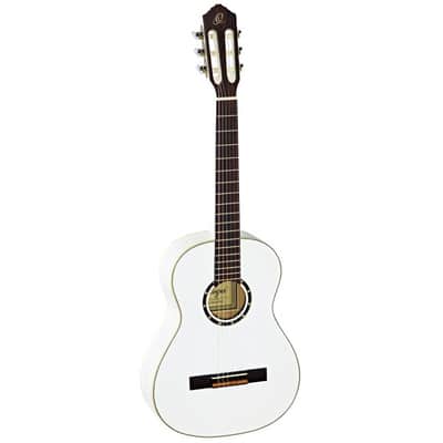 ORTEGA R121-3/4WH Konzert-Gitarre 3/4 inkl. Gigbag weiss image 1