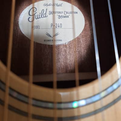 Guild P240 Memoir Parlor Guitar 2020s - Natural Gloss image 6