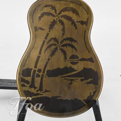 National Style O Ukulele Antique Brass image 4
