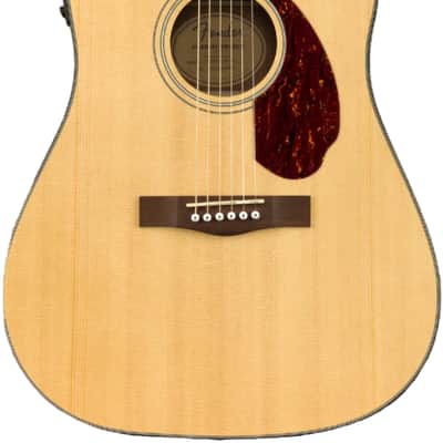 Fender CD-140SCE Dreadnought Acoustic Electric Guitar, Natural with case image 2