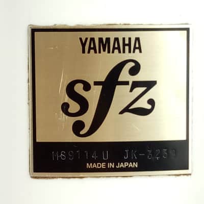 Yamaha 12x14" SFZ Marching Snare Drum Gloss White Japan Die-Cast Rims 9114U 9400 image 2