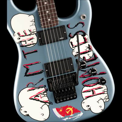 Fender Tom Morello "Arm The Homeless" Blue Ice Metallic With Case image 3