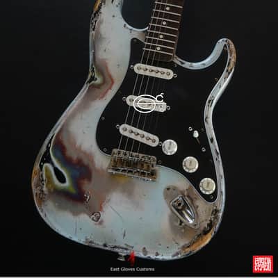 Fender Stratocaster Sonic Blue Heavy Aged Relic by East Gloves Customs image 10
