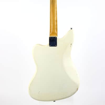 1962 Fender Jaguar Factory Custom Color OLYMPIC WHITE Pre-CBS w Original Brown Case & Strap image 9